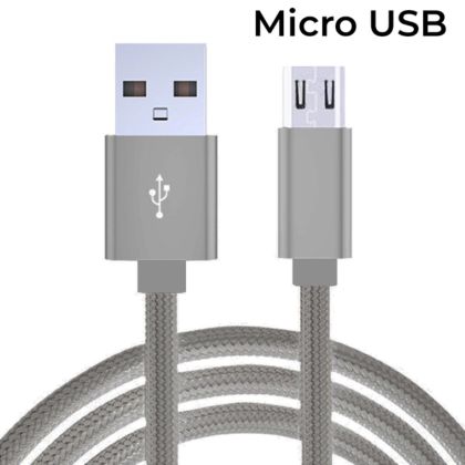 Cable de Datos y Carga Micro USB GrisDL02AG