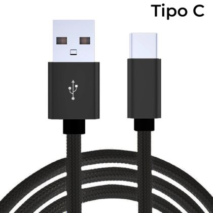 Cable USB de Datos y Carga Tipo C NegroDL02CN