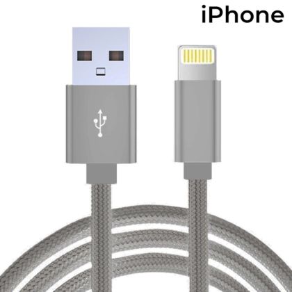 Cable USB de Datos y Carga IPhone GrisDL02IB