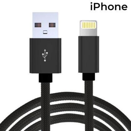 Cable USB de Datos y Carga IPhone NegroDL02IN