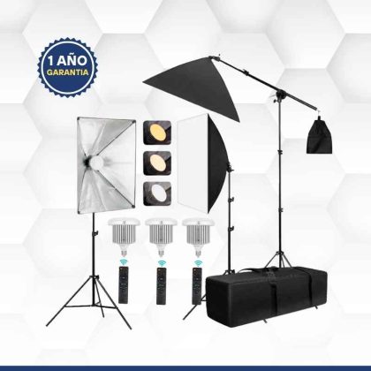 Kit de Iluminación Profesional para estudio FotográficoACCF04N1