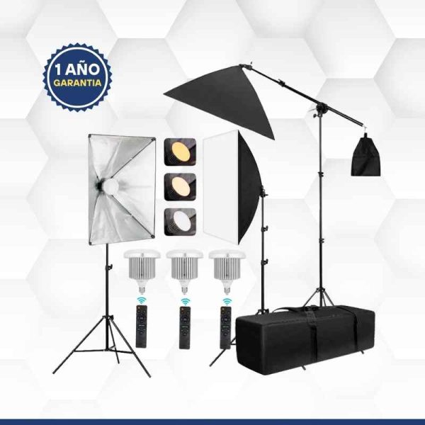 Kit de Iluminación Profesional para estudio Fotográfico</br><strong>ACCF04N1</strong>