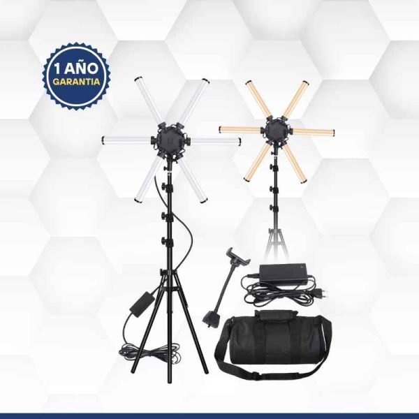 Aro de Luz 6 Brazos Profesional</br><strong>ACCF04Q1</strong>