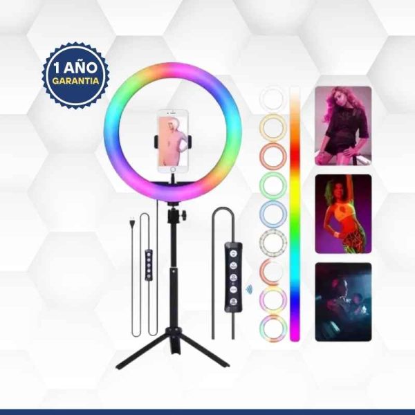 Anillo de Luz RGB - 25cm diámetro </br><strong>ACCF06P</strong> - Image 2
