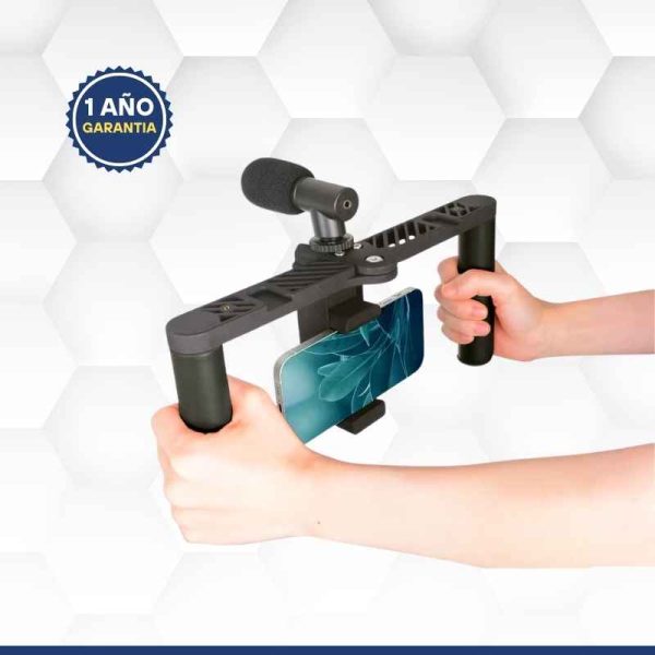 Estabilizador de mano con luz Led y micrófono</br><strong>PUAC03</strong> - Image 3