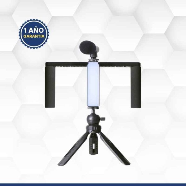 Estabilizador de mano con luz Led y micrófono</br><strong>PUAC03</strong>