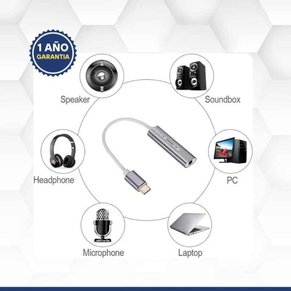 Adaptador de audio tipo C </br><strong>CC09N</strong> - Image 2