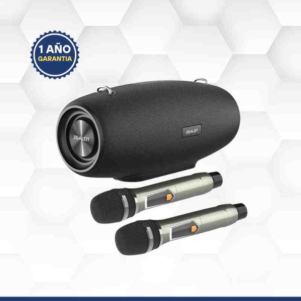 Altavoz portátil + 2 micrófonos </br><strong>BS09M</strong>