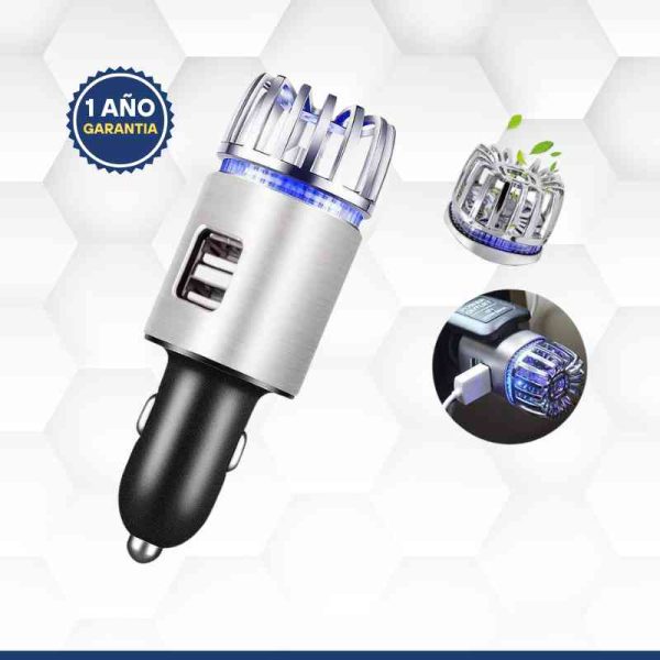 Cargador y purificador de aire para auto</br><strong>PUR01N</strong> - Image 2